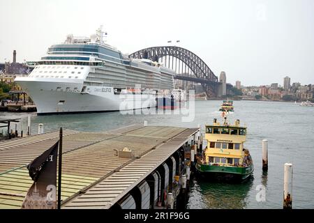 Sydney, NSW, Australia - 14-12-2019: View from circular quay in Sydney city. Stock Photo