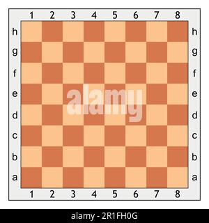 chess Board for chess game Stock Vector