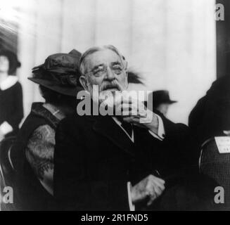 Archival Photo: Robert Todd Lincoln, half-length portrait in old age. Son of Abraham Lincoln, while attending the dedication exercises at the Lincoln Memorial, May 30, 1922 Stock Photo