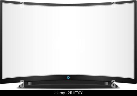 Curved Screen Vector Illustration Stock Vector Image & Art - Alamy
