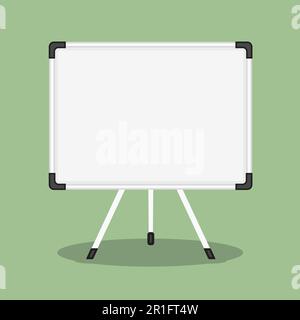 Blank whiteboard, flat design, vector eps10 illustration Stock Vector