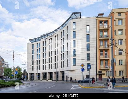 Sofia, Bulgaria. May 2023. Exterior view of the Hyatt Regency hotel building in the city center Stock Photo