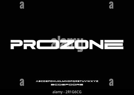 Modern display font vector with expanded alternate Stock Vector