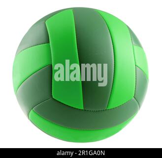 Leather volleyball isolated on a white background Stock Photo