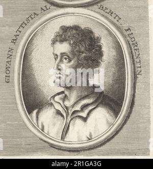 LEON BATTISTA ALBERTI (1404-1472) Italian author, philosopher, linguist in  an 18th century engraving Stock Photo - Alamy