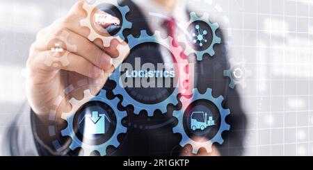 Global logistics network concept. Delivery Planning. Stock Photo