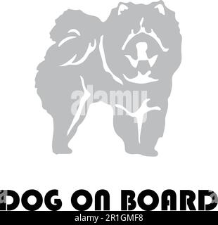 Looking for a cute and fun way to show off your furry friend? Look no further than this "Dog On Board" logo template. Stock Vector