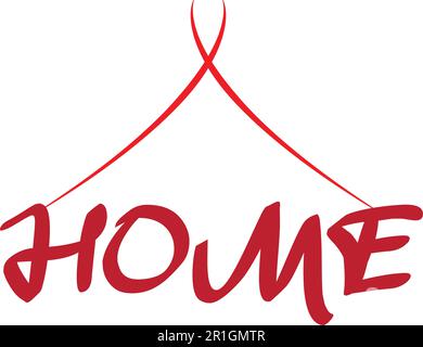 This Simple Home Logo Template is a clean and minimal design that is perfect for any business related to home decor, real estate, construction, and mo Stock Vector