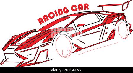 This Racing Car Logo Template is perfect for any business or brand related to racing, cars, or automotive industries. Stock Vector