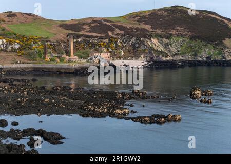 Porth Wen brickworks near Amlwch on the north coast of Anglesey, North Wales. Stock Photo