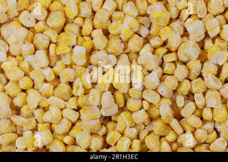 A close up background of Sweet Corn isolated with copy space Stock Photo