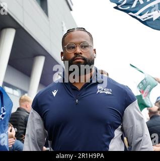 Salford, Lancashire, UK. 14th May 2023; Salford City Stadium, Salford, Lancashire, England; English Premiership Rugby Semi Final, Sale Sharks versus Leicester Tigers;  Simon McIntyre of Sale Sharks Credit: Action Plus Sports Images/Alamy Live News Stock Photo