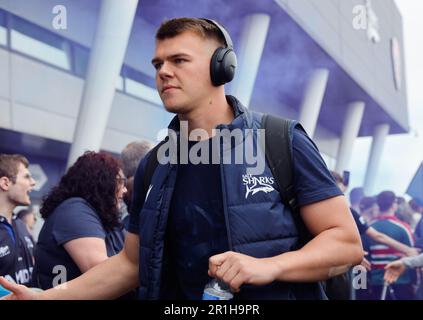 Salford, Lancashire, UK. 14th May 2023; Salford City Stadium, Salford, Lancashire, England; English Premiership Rugby Semi Final, Sale Sharks versus Leicester Tigers; Joe Carpenter of Sale Sharks Credit: Action Plus Sports Images/Alamy Live News Stock Photo