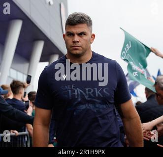 Salford, Lancashire, UK. 14th May 2023; Salford City Stadium, Salford, Lancashire, England; English Premiership Rugby Semi Final, Sale Sharks versus Leicester Tigers;  Jono Ross of Sale Sharks Credit: Action Plus Sports Images/Alamy Live News Stock Photo