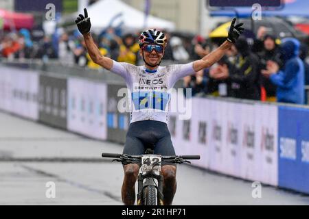 Nove Mesto na Morave Czech Republic. 14 May 2023. Thomas Pidcock