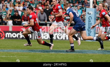 Salford, Lancashire, UK. 14th May 2023; Salford City Stadium, Salford, Lancashire, England; English Premiership Rugby Semi Final, Sale Sharks versus Leicester Tigers;  Dan Kelly of Leicester Tigers Credit: Action Plus Sports Images/Alamy Live News Stock Photo