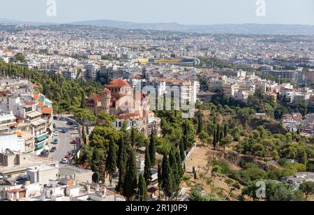 View of St. Paul church in Thessaloniki, Macedonia, Greece. Stock Photo