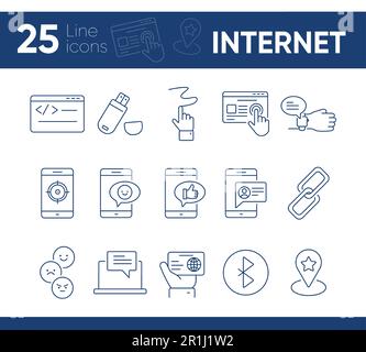 Internet icons Stock Vector
