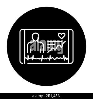 Digital health color line icon. Ehealth. Pictogram for web page, mobile app, promo. Stock Vector