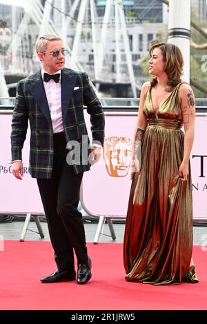 London, UK. 14th May, 2023. Martin Freeman and Rachel Mariam attending the Bafta Television Awards 2023, at the Royal Festival Hall, London. Picture date: Sunday May 14, 2023. Photo credit should read Credit: Matt Crossick/Alamy Live News Stock Photo