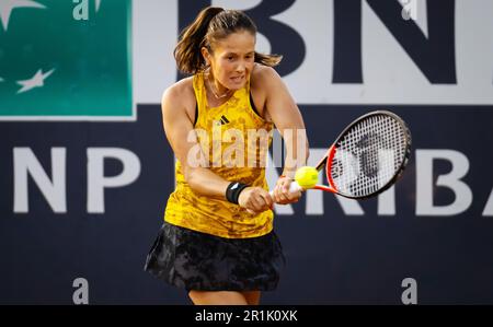 Daria Kasatkina of Russia in action during the second round of the 2023 Internazionali BNL dâ&#x80;&#x99;Italia, Masters 1000 tennis tournament on May 12, 2023 at Foro Italico in Rome, Italy - Photo: Rob Prange/DPPI/LiveMedia Stock Photo