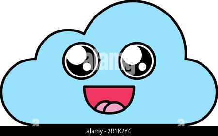 Charmed, fascinated emoji vector illustration. Emoticon, emotion ...