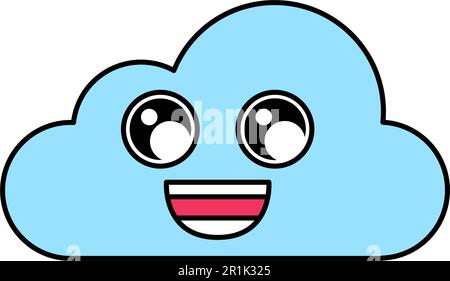 Charmed, fascinated emoji vector illustration. Emoticon, emotion ...