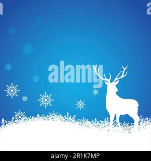 Blank template for cover, background or card design with Christmas theme Stock Vector