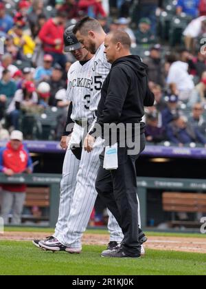 Colorado Rockies' Charlie Blackmon plays during a baseball game, Friday,  April 21, 2023, in Philadelphia. (AP Photo/Matt Slocum Stock Photo - Alamy