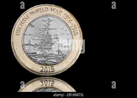 first world war 2 pound coin 2014 minting error