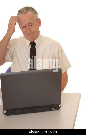 Senior businessman with a rather interesting expression Stock Photo