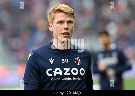 Jerdy Schouten Bolonha Retrato Durante Futebol Italiano Série Jogo