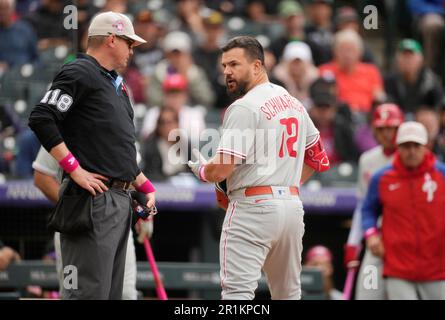 Philadelphia Phillies' Trea Turner during the fifth inning of a baseball  game, Friday, June 9, 2023, in Philadelphia. (AP Photo/Matt Rourke Stock  Photo - Alamy