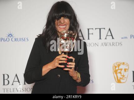 Claudia Winkleman with the award for Entertainment Performance, The Traitors, at the Bafta Television Awards 2023 at the Royal Festival Hall, London. Picture date: Sunday May 14, 2023. Stock Photo