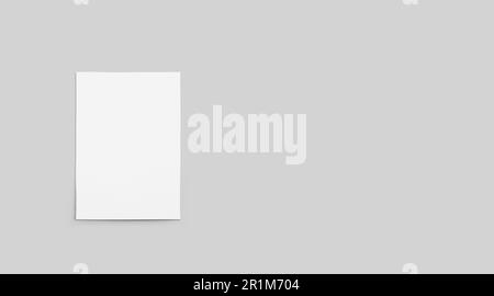 Blank branding stationery set isolated on grey as template for identity design presentation. Stock Photo