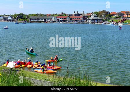 Fairhaven Lake, Lytham St Annes, Lancashire Stock Photo