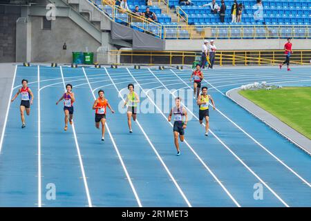 Taiwan, MAR 23 2013 - Running race in The National Games Stock Photo