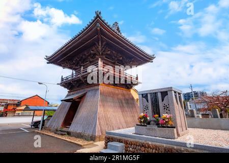 Nakatsu, Japan - Nov 26 2022: Myoren-ji Temple situated a little south of the center of the Tera-machi district Stock Photo