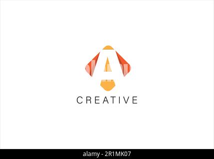 Letter A Professional logo for all kinds of business Stock Vector