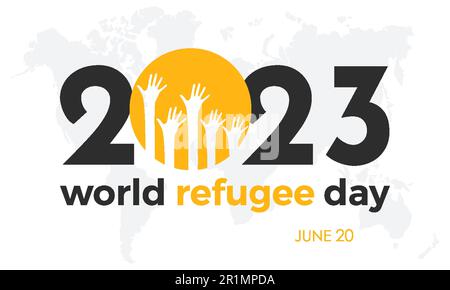 World Refugee Day 20th June, war crisis people family transportation on ...