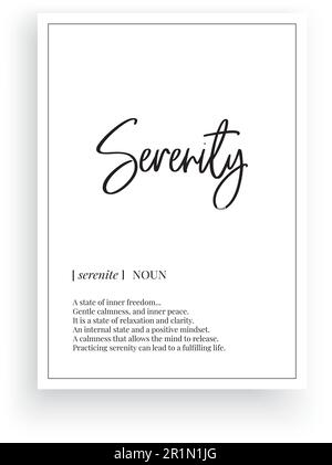 serenity minimalist poster