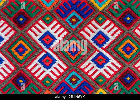 seamless knitted pattern with oriental art Stock Photo