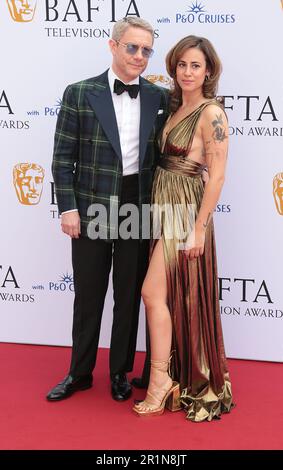 May 14, 2023 - London, England, UK - Martin Freeman and Rachel Mariam attending BAFTA Television Awards 2023 with P&O Cruises, Royal Festival Hall Stock Photo