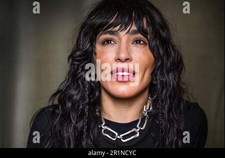 Swedish singer Loreen, winner of the Eurovision Song Contest 2023 with Tattoo, photographed in Stockholm, Sweden, April 25, 2023. Photo: Claudio Bresc Stock Photo