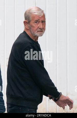 File photo dated 21/03/23 of David Hunter, from Northumberland, arriving at Paphos Assize Court in Cyprus. Mr Hunter is expected to give evidence during his trial in Paphos, Cyprus, over death of his wife Janice, 74, who died of asphyxiation in December 2021 at the couple's retirement home near the coastal resort town. Issue date: Monday May 15, 2023. Stock Photo