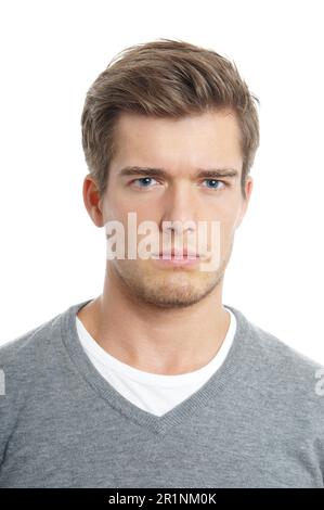 angry young man Stock Photo