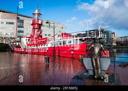 CARDIFF, WALES/UK - DECEMBER 26 : Lightship 2000 moored in Cardiff on December 26, 2013 Stock Photo