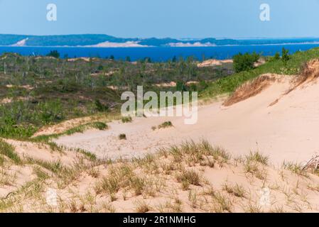 Sleeping Bear Dunes National Lakeshore in Michigan Stock Photo