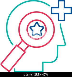 Personnel selection linear vector icon isolated on white. Staff hiring conceptual outline pictogram Stock Vector