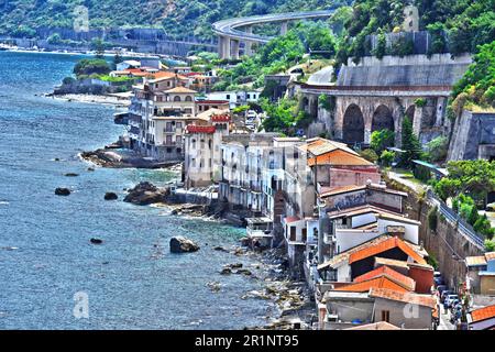 The city of Scilla in the Province of Reggio Calabria, Italy Stock Photo